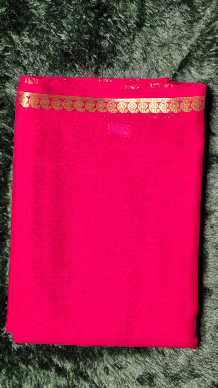 vc002 Pure crepe mysore silk saree